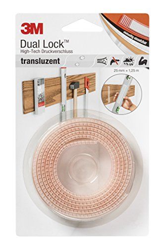 3M SJ3560 Dual Lock Flexibele Druksluiting - 25 mm x 1.25 M - Transparant - Per Stuk Verpakt