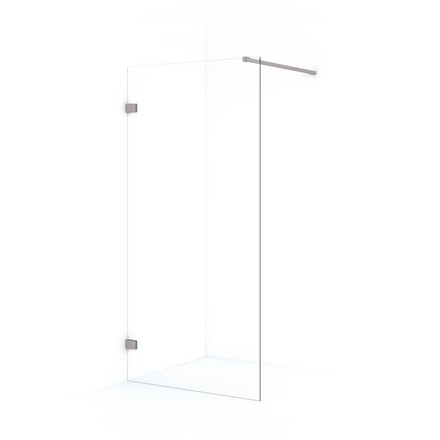 Maxaro Inloopdouche Diamond 100cm 8mm Helder Veiligheidsglas Geborsteld RVS