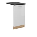 Vicco R-Line Vaatwasserfrontpaneel – 45 cm, WB Antraciet Wit Hoogglans