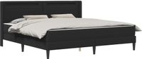 vidaXL Bedframe met matras 180 x 200 cm Zwart