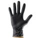 JBM Gants jetables en nitrile noir T: M 3.5mil