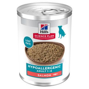 Hill's Hill's Adult Hypoallergenic nat hondenvoer met zalm blik 2 trays (24 x 363 g)