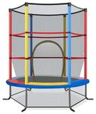 Trampoline avec filet de sécurité, diamètre 165 cm, convient jusqu'à 135 kg, pour enfants à partir de 3 ans