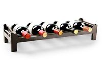 PLASTICFORTE casier à vin ou casier à bouteilles de vin - empilable - marron - plastique - 63 x 23 x 13 cm - pour 6x bouteilles