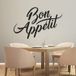 LUMALÉA Bon Appétit Sticker Mural - 37x58 Cm - Noir