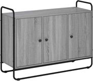 vidaXL Dressoir Grijs Sonoma 102 x 35 x 75 cm Bewerkt hout