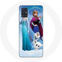 Maniacase Hoesje voor Samsung Galaxy A71 Sneeuwkoningin Elsa Anna Olaf