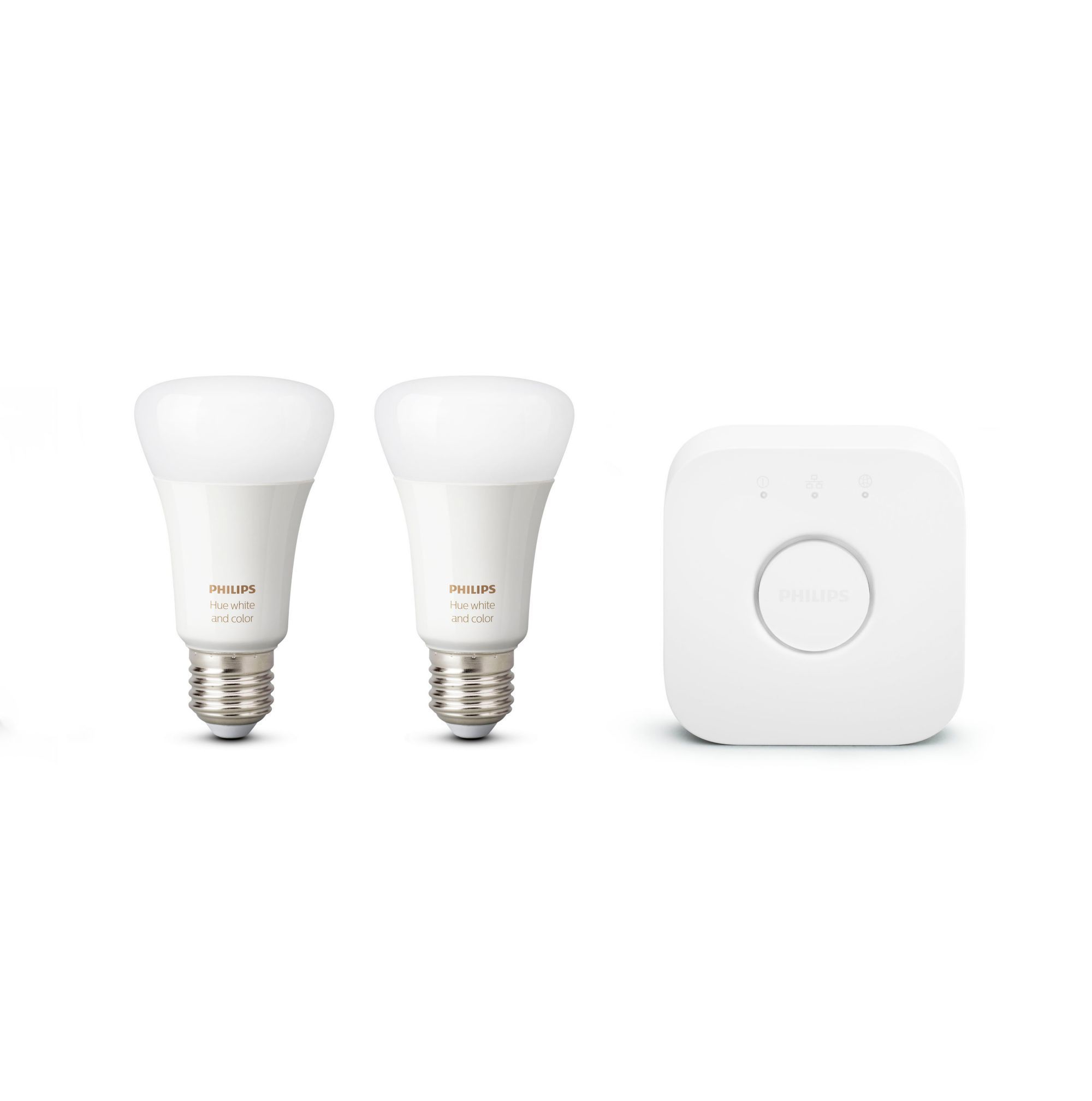 Philips Hue White and Color Ambiance Starterkit E27 - Slimme lampen - Wit