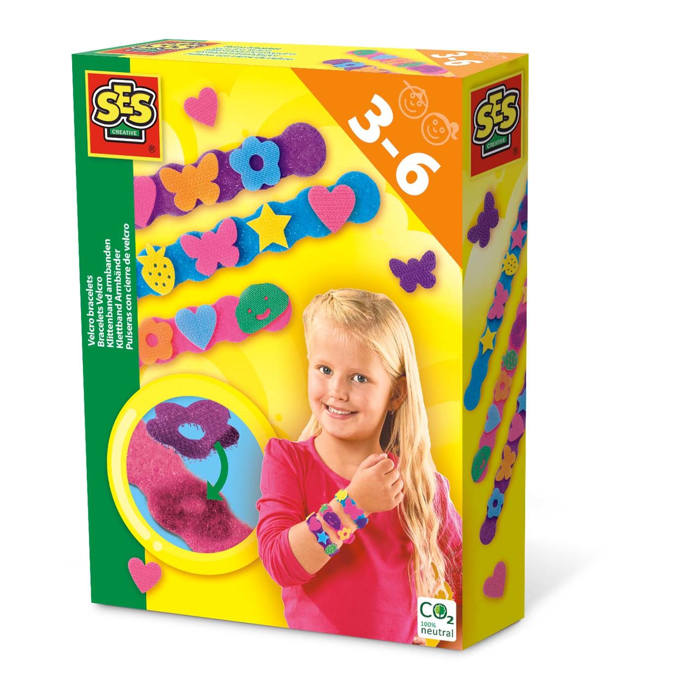 SES Creative Klittenband Armbanden - Armbandjes Maken voor Meisjes - 3+ Jaar