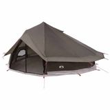 vidaXL Tipi Tent 20-persoons Bruin Grijs Polyester en Staal