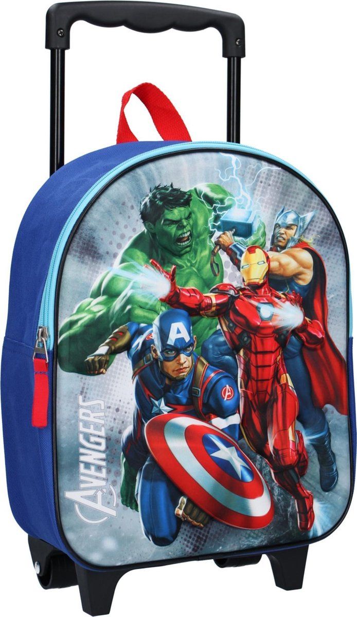 Avengers Marvel Save The Day Rugzaktrolley 3D - 9,3 l - Blauw
