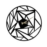 Decoratieve metalen wandklok in "geometrische" stijl