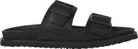 JACK&JONES JFWVENICE LEATHER SANDAL Heren Platte sandalen Zwart Leer Gesp 43