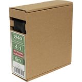 Quadrios 25CA733 Krimpkous met lijm Zwart 40 mm 10 mm Krimpverhouding:4:1 5 m