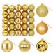 vidaXL Kerstballenset - 50 stuks - Goud - 8 cm - Polystyreen