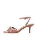 Next - Dames - Forever Comfort® sandalen met hak en metalen details - Huidkleur