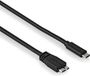 Allteq USB C naar Micro USB B kabel - 3.2 Gen 1 - 5 Gb/s - 0.6 meter - Zwart