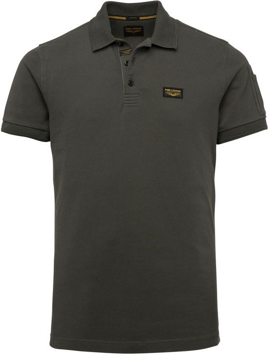 PME Legend Polo Donkergroen - Modern-fit - Heren Poloshirt Maat L