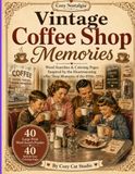 Vintage Coffee Shop Memories: Large Print Word Search Puzzles for Adults and Seniors with 40 Bold & Easy Vintage Coloring Pages Inspired by Heartwarming Coffee Shop Moments of the 1950s–1970s