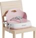 Siège auto portable pour enfant - Siège de voyage - Harnais de sécurité 3 points - 2 sangles réglables - Matière plastique lavable - Rose