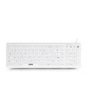 Urban Factory AKB69UF Clavier Médical USB QWERTY Espagnol Blanc