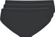 LingaDore 3-pak slip Vrouwen Zwart Effen S