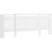 MDF Cache-radiateur, longueur réglable 125-201 cm, blanc