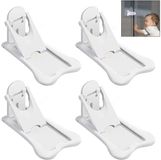 Iwobi Kinderbeveiliging voor Kastsloten, 4-pack, Wit