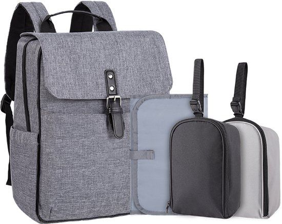 Novi Baby Novi Verzorgingsrugzak Functional Grey – Luiertas – Waterafstotend