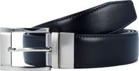 PICARD Leren riem Belt Leather Belt W115 Black / Cafe zwart donkerbruin