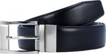 PICARD Leren riem Belt Leather Belt W115 Black / Cafe zwart donkerbruin