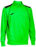 Joma Championship VII Sweatshirt met halve rits voor heren - Fluor Green / Black - XL
