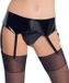 Black Level Lak Jarretelgordel – Zwart - XL
