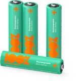 100% Peak Power AAA oplaadbare batterijen - NiMH AAA 650 mAh - 4 stuks