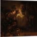 KuijsFotoprint Forex - Oude Meesters - De verloochening van Petrus, Rembrandt van Rijn, 80x80cm