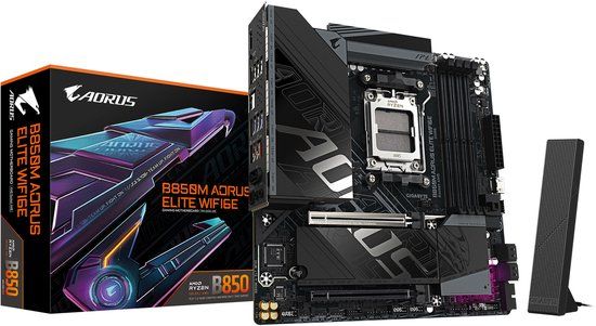 GIGABYTE B850M AORUS ELITE WIFI6E AMD B850 Socket AM5 micro ATX