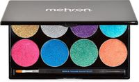 Mehron - Paradise AQ Schmink op waterbasis schminkpalet - 8 kleuren Metallic