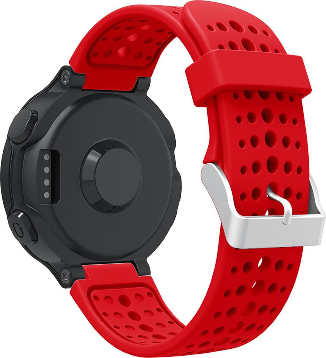 Strap-it Siliconen bandje voor Garmin Forerunner 735xt / 235 / 230 / 220 / 620 / 630 - Rood
