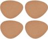 Mikasa Sets de 4, Forme Galet, Liège, 38 x 30 CM, Naturel