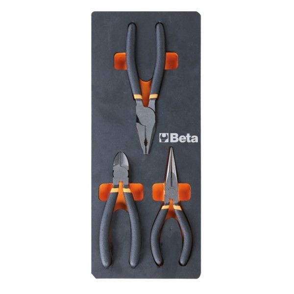 Beta M133 Zachte foam inleg met tangen en zijkniptangen - 024500133