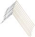 CEPEWA Bâton de lampion - 10x - avec lumière - piles incluses - 50 cm - couleur bois - plastique / bois