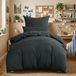 Microfibre Beddengoedset 2-delig 140 x 200 cm Antraciet