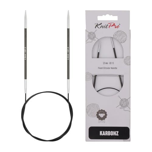 Knitpro Knitpro Karbonz (40 cm, 2,50 mm) Rondbreinaalden - 1 Stuk
