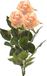 Emerald Kunstbloem roos Simone - 3x - zalm kleurig - 73 cm