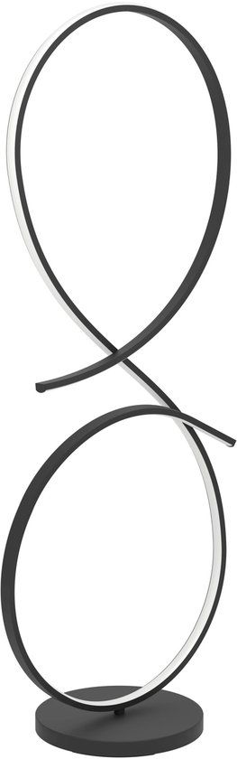 EGLO Serpins Vloerlamp - LED - 107 cm - Zwart|Wit