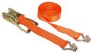 KERBL works Ratel sjorband, spanband, 4 m, 50 mm, 2/4 t, TÜV/GS | oranje, 2-delig, polyester, punthaak, voorspankracht 280 daN, trekkracht 2.000 kg direct/4.000 kg omgeklapt, sjorband