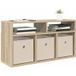 Maison Exclusive - Meuble bas, dimensions : 72 x 22,5 x 38 cm, en chêne Sonoma