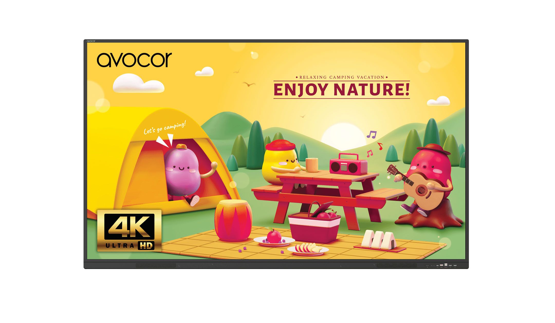 Avocor AVS-6510 Interactief 4K IR LED-scherm uit de S-serie van 65 inch voor moderne leeromgevingen