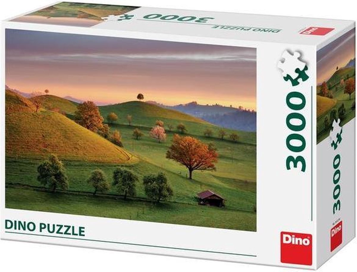 Dino Toys Dino - Legpuzzel - Prachtige zonsondergang in Zwitserland - 3000 stukjes - Voor volwassenen