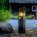 Lampe d'extérieur, IP44, E27, 50 cm, noir, pour le jardin